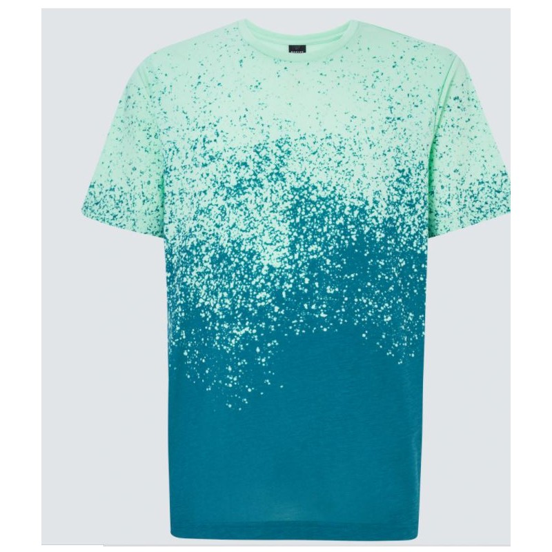 T-shirt Gradient Spray Short Sleeve Tee Green - Oakley