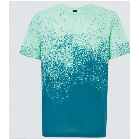 T-shirt Gradient Spray Short Sleeve Tee Green - Oakley