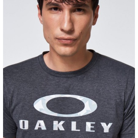 T-shirt Enhance QD SS Tee O Bark 10.7 Dark Grey Hthr - Oakley