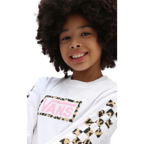 T-shirt VANS Leopard Box White Enfant Manches Longues