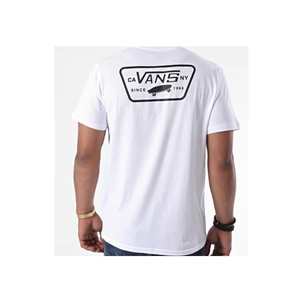 T-Shirt VANS MN Full Patch Back SS - Homme Blanc/Noir