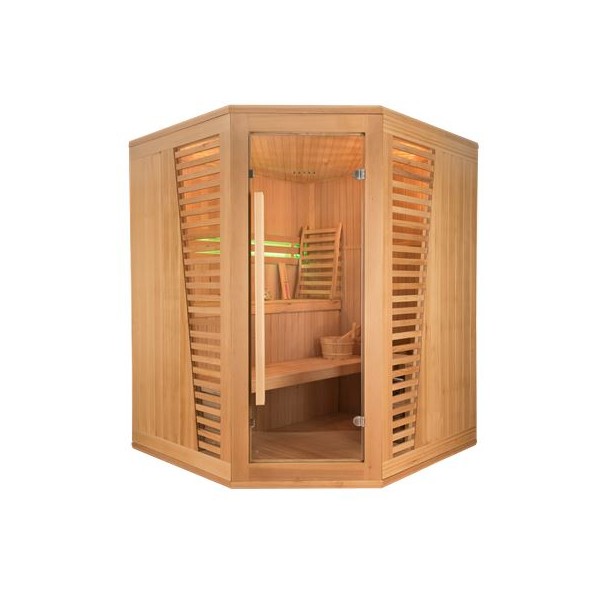 Sauna Venetian 3/4 places angulaire - Pack complet