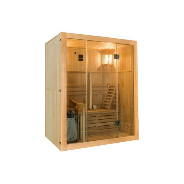 Sauna traditionnel Sense 3 places - Pack complet