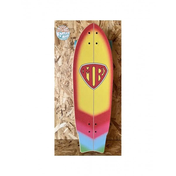 Surfboard Mr Super Twin Jaune Rouge/Noir 9'5 - Quiksilver