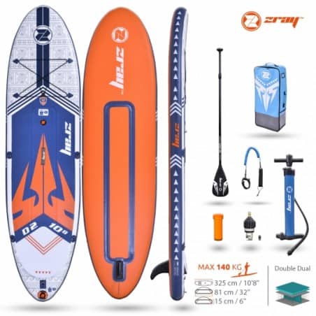 Paddle Dual D2 10'8 Pack - Zray